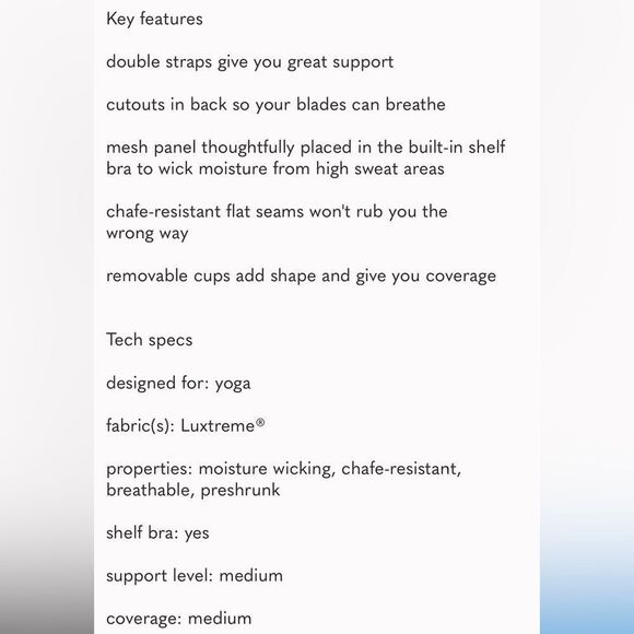 Lululemon Optimal Black Strappy Racerback Built in Bra Athletic Tank Top - Picture 5 of 16